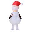 Christmas Inflatable Snowman Costume Lovely Christmas Cosplay Clothing for Carnival Masquerade Parties,Suitable for Height 150-190 CM