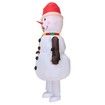 Christmas Inflatable Snowman Costume Lovely Christmas Cosplay Clothing for Carnival Masquerade Parties,Suitable for Height 150-190 CM