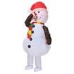 Christmas Inflatable Snowman Costume Lovely Christmas Cosplay Clothing for Carnival Masquerade Parties,Suitable for Height 150-190 CM