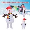 Christmas Inflatable Snowman Costume Lovely Christmas Cosplay Clothing for Carnival Masquerade Parties,Suitable for Height 150-190 CM