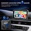CarPlay Wireless Adapter iPhone Wired to Wireless OEM Cars 8S Plug Play No Lag Convert Wired to Wireless