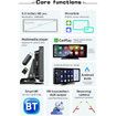 Portable Wireless Apple Carplay and Android Car Radio, 10.26 Inch HD Car Radio with Bluetooth Touch Screen Car MP5 Player