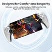 PC Case for PlayStation Portal Remote Player,3-In-1 Set with Hard PC Case,PS5 Playstation Portal Accessory Kit (Clear White)