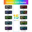 Super Loud Digital Alarm Clock for Heavy Sleepers RGB 7-Color Night Light Ideal for Kids and Adults White