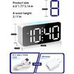 Super Loud Digital Alarm Clock for Heavy Sleepers RGB 7-Color Night Light Ideal for Kids and Adults White