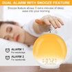 Wake Up Light Sunrise Alarm Clock Dual Alarms Sunset Simulation Heavy Sleepers FM Radio 7 Nature Sounds Snooze 7 Colour Night Light Kids