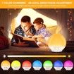 Wake Up Light Sunrise Alarm Clock Dual Alarms Sunset Simulation Heavy Sleepers FM Radio 7 Nature Sounds Snooze 7 Colour Night Light Kids