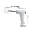 Electric Egg Beater USB POWER 3 Speeds Adjustable Hand Mixer 2 Heads, Stainless Steel Hand Held Mixer, 1200mAH Hand Mixer Eggs Cream Butter Cheese
