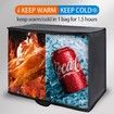 2Pack Black Insulated Reusable Grocery Bag with Zippered Top X-Large Frozen Foods Cold Cooler Shopping Accessories Insulated Bags