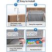 1-Grey Over Door Organizer with 5 Large Pockets 10 Mesh Side Pockets, 44 lbs Weight Capacity Hanging Storage Organizer for Kids Toys, Shoes