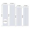 67-220cm Air Conditioner Sliding Door AC Vent Kit, Universal Adjustable PVC Balcony Seal Kit Plates 5.1" and 5.9" Diameter Portable AC Exhaust Hose