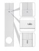 67-220cm Air Conditioner Sliding Door AC Vent Kit, Universal Adjustable PVC Balcony Seal Kit Plates 5.1" and 5.9" Diameter Portable AC Exhaust Hose