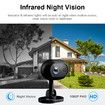 1080P Baby Monitor Mini WiFi IP Camera Indoor Wireless Security Surveillance Camera 2MP With Two-Way Audio Night Vision Motion Detection Color Black