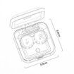 Contact Lens Ultrasonic Cleaning Machine Eye Contact Lens Case USB Rechargeable Small Size Travel with Mirror Cleaner Container