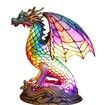 Resin Animals Table Lamp Retro LED Ambient Night Light Nightstand Aesthetic Bedside Lighting for Home Decoration
