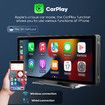 10.26 Inch Portable Car Stereo Radio Apple Carplay Android Auto MP5 Player Bluetooth Head Unit Audio System Touchscreen with Camera
