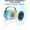 Karaoke Machine for Kids and Adults, Mini Portable Bluetooth Speaker with 2 Wireless Microphones for Girls Boys Age 6+ Blue
