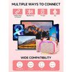 Karaoke Machine for Kids and Adults, Mini Portable Bluetooth Speaker with 2 Wireless Microphones for Girls Boys Age 6+ Pink
