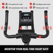 Spin Bike Exercise Bicycle Stationary Fitness 13kg Flywheel Shock Absorbing Home Gym Workout Cycle Trainer Indoor Cycling Adjustable LCD Display