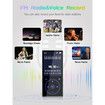 96GB MP3 Player with Bluetooth,Portable Lossless Sound Music Player with HD Speaker,2.4In Screen Voice Recorder,FM Radio,Earphones Included