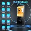 80GB Bluetooth MP3 Music Player with FM Radio E-Book HD Speaker and Alarm Clock Portable Player with Earphones for Sports