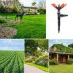 Garden Sprinklers, 360 Degree Adjustable Water Sprinkler, Brass Impact Sprinkler (Orange)