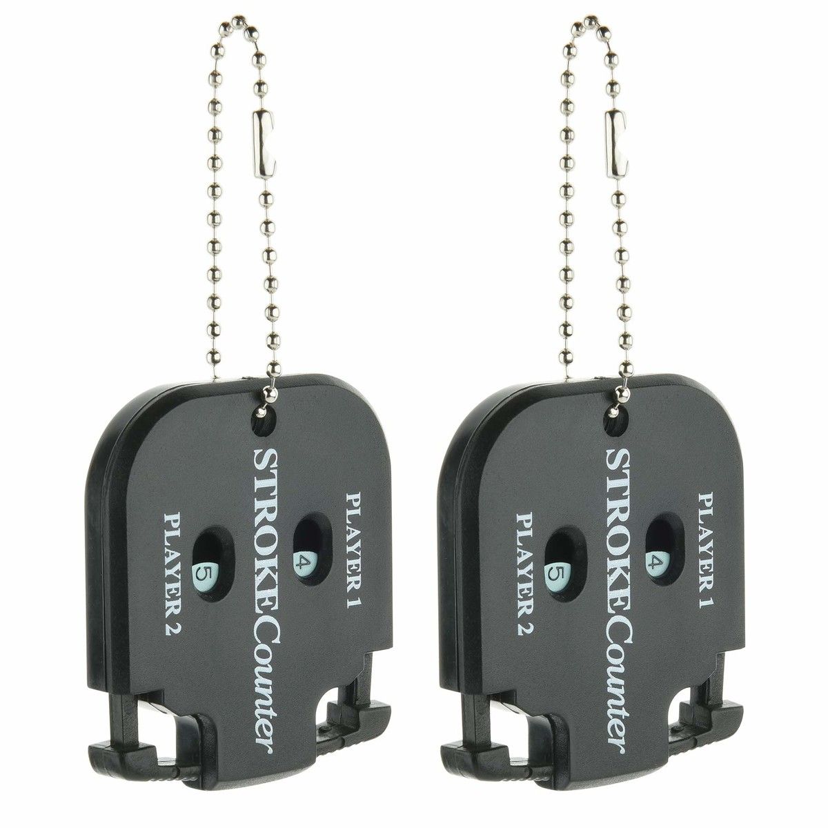 Pack of 2 Mini Golf Score Shot Stroke Counter Clicker Keychain for Golf Game Scorekeeper Outdoor Sport Scoreboard
