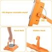 Camping Floodlight, 1500W 5000mAh Battery Camping Floodlight Solar for Garage Emergency Car Repair