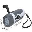 Outdoor 3In1 Portable Flashlight Hand Crank Dynamo FM Radio Power Wind Up LED Camping Lights For Fishing Boating Hiking Camping
