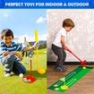Golf Club Set for Kids,Indoor Outdoor Sports Toys for Boys Girls Ages 3+ Year Old,Christmas Birthday Gift Kids,Toddler Golf Set with 4 Clubs,8 Balls,2 Practice Holes,Shoulder Strap