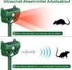 Ultrasonic Cat Deterrent, Solar Animal Repellent, Ultrasonic Repellent for the Garden, Yard