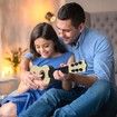 Educational 6 String Toy Guitar for Kids 17-Inch Musical Instrument for Toddler Development Cute Rhyme Guitar for Babies