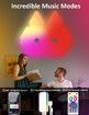 6 Pack-Triangle Light Panels,RGBIC Glide Wall Light, Multicolor Effects,Music Sync,DIY Design, Smart APP Control,Works with Alexa & Google Assistant
