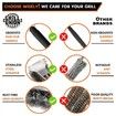 Grill Brush, Grill Cleaning Brush with Extra Long Stainless Steel bristles for BBQ Grill, Gas Grill, Charcoal Gril