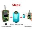 Fishing Fish Finders Alarm Portable Echo Sounder Wireless Fish Finder LCD Sonar Sensor Depth Locator Alarm with Sonar Sensor for Lake Sea Angling