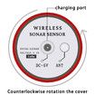 Fishing Fish Finders Alarm Portable Echo Sounder Wireless Fish Finder LCD Sonar Sensor Depth Locator Alarm with Sonar Sensor for Lake Sea Angling