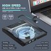 DVD Drive External CD Burner Portable USB Reader SD Card Type C 3.0 2.0 Optical Disk Laptop PC Windows Mac Linux Multimedia Storage