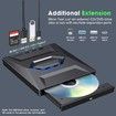 DVD Drive External CD Burner Portable USB Reader SD Card Type C 3.0 2.0 Optical Disk Laptop PC Windows Mac Linux Multimedia Storage
