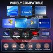DVD Player External Drive CD Burner Laptop USB 3.0 7in1 ROM Desktop PC Windows 11 Mac OS Jet Portable Black Slim Optical Media Reader