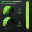 LED Armband Rechargeable for Running Walking at Night,Running Lights for Runners,Running Lights,High Visibility Reflective Running Gear Adjustable Light Up Bands (Green,2 Pack)
