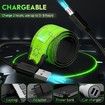 LED Armband Rechargeable for Running Walking at Night,Running Lights for Runners,Running Lights,High Visibility Reflective Running Gear Adjustable Light Up Bands (Green,2 Pack)