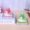 Desk Calendar With Lights 2024 DIY Calendar 3D Memo Pad Paper Art Sakura Tree Calendar for Teacher,Monthly Calendar Gift Desktop Decoration (Pink)
