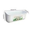 2 Pack Chicken Feeder Box Feed Trough and Waterer Bucket with Clips for Goat Duck Turkey Sheeple Pig Horse Chicken Deer Goose, Goat Feeder Supplies Color White