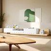 Extendable TV Cabinet Stand Unit Console Table Entertainment Unit Centre Bench Television Media Storage Living Room Furniture 200cm to 380cm