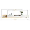 Extendable TV Cabinet Stand Unit Console Table Entertainment Unit Centre Bench Television Media Storage Living Room Furniture 200cm to 380cm