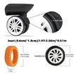 8pcs Luggage Wheels Protector Cover DIY Colorful Silicone Trolley Case Silent Caster Sleeve Reduce Noise Suitcase Wheels Cover Color Purple And Blue