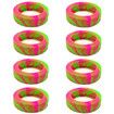 8pcs Luggage Wheels Protector Cover DIY Colorful Silicone Trolley Case Silent Caster Sleeve Reduce Noise Suitcase Wheels Cover Color Green And Red
