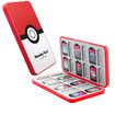 Pokeball - Nintendo Switch Game Case with 24 Game Holder Slots and 24 SD Micro Card Slots for Nintendo Switch/Lite/OLED,Cartoon Games Storage Box