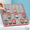 Pokeball - Nintendo Switch Game Case with 24 Game Holder Slots and 24 SD Micro Card Slots for Nintendo Switch/Lite/OLED,Cartoon Games Storage Box