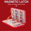 Poke Ball - Game Card Case for Nintendo Switch/Lite/OLED, Game Cartridge Holder with 24 Game Card Slots and 24 Micro SD Card Slots, Magnetic Buckle